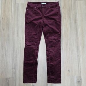 LOFT Rich Burgundy Corduroy Pants